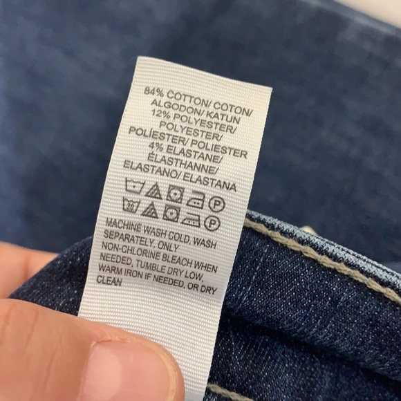 - NWT Lucky Brand Blue Ava Midrise Distress Jean Leggings skinny - Picture 9 of 9